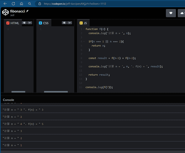 通过添加 log 可以看到存在大量的重复计算 https://codepen.io/jeff-tian/pen/KKjjzYv?editors=1112