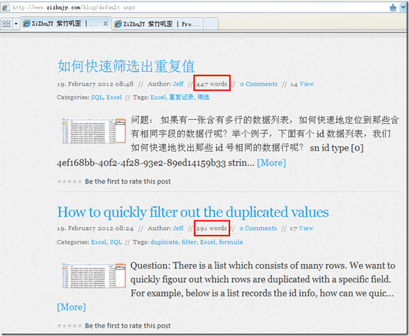 The better word count extension for BlogEngine.NET